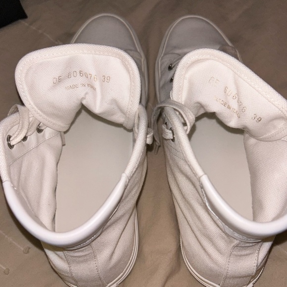 MALIBU MID-TOP SNEAKERS IN CANVAS AND LEATHER. White/ sz 39 - Picture 6 of 12